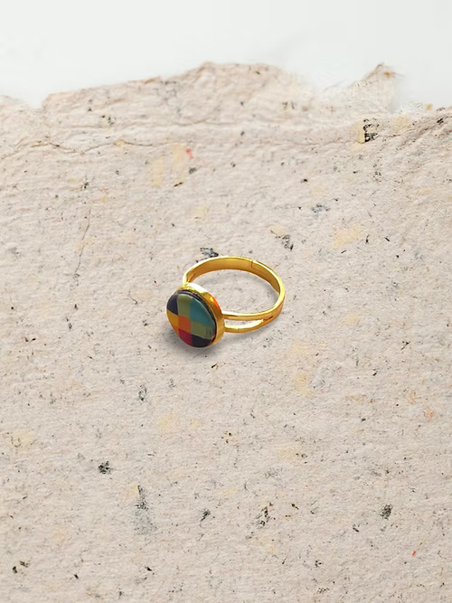Mini Madras Checks Ring
