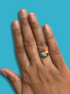 Mini Madras Checks Ring