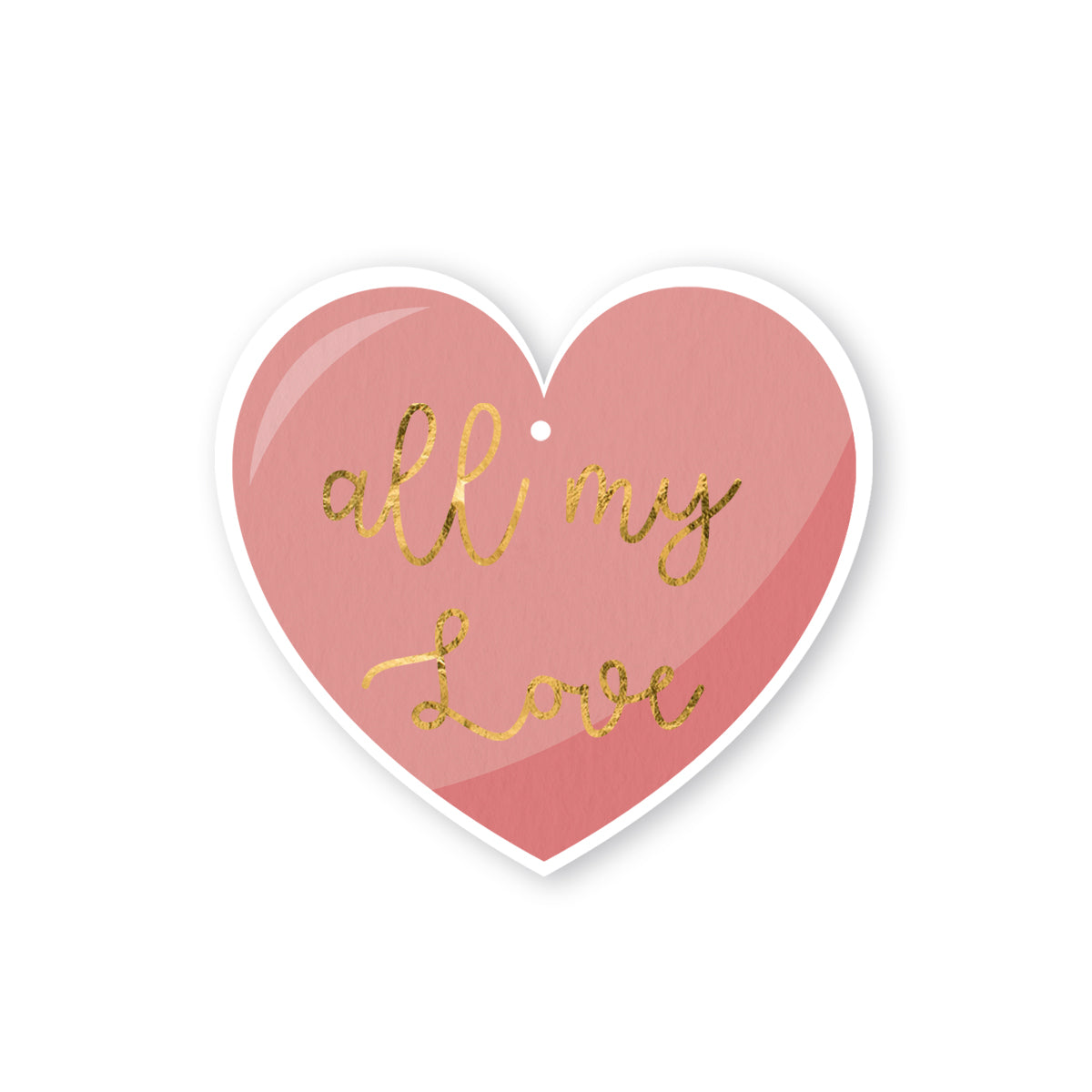 All my love gift tag (Set of 4)