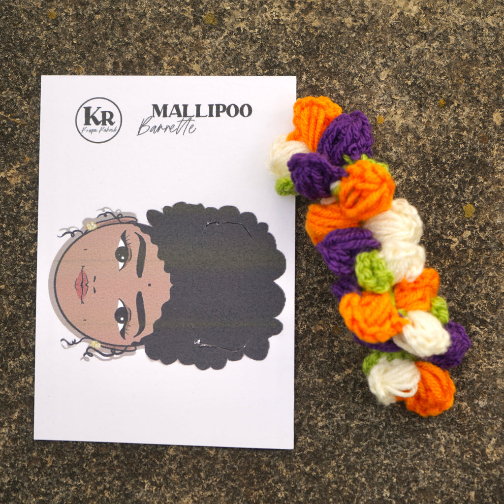 Mixed Mallipoo Barrette (Kadambam)