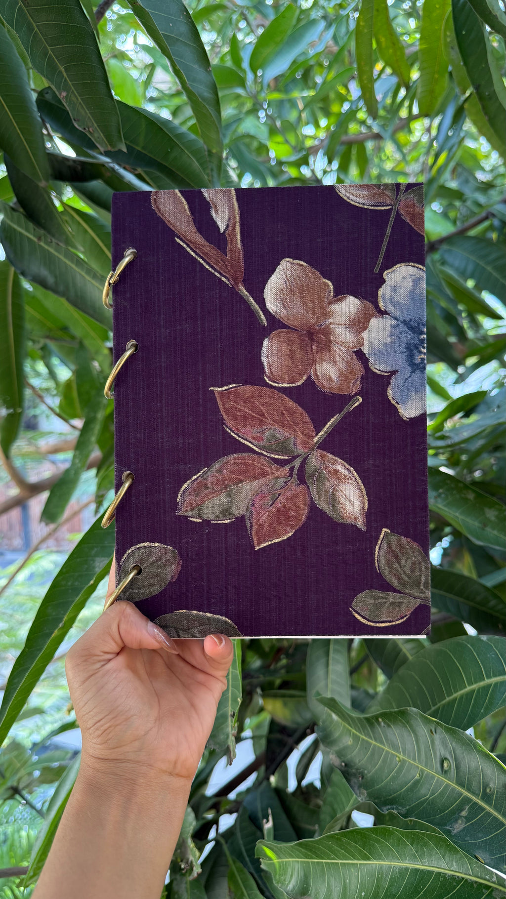 Fleur A5 Fabric Journal