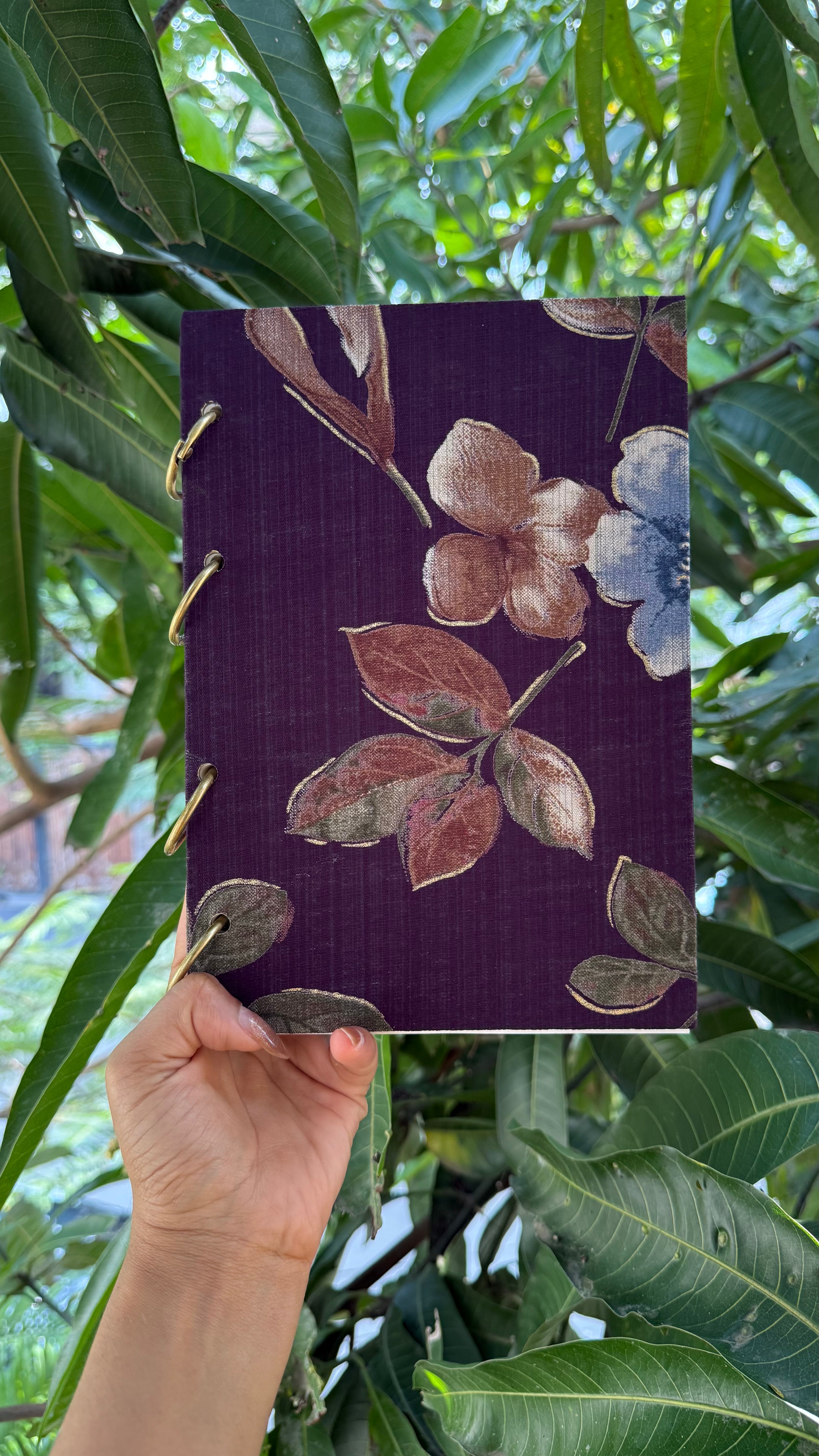 Fleur A5 Fabric Journal