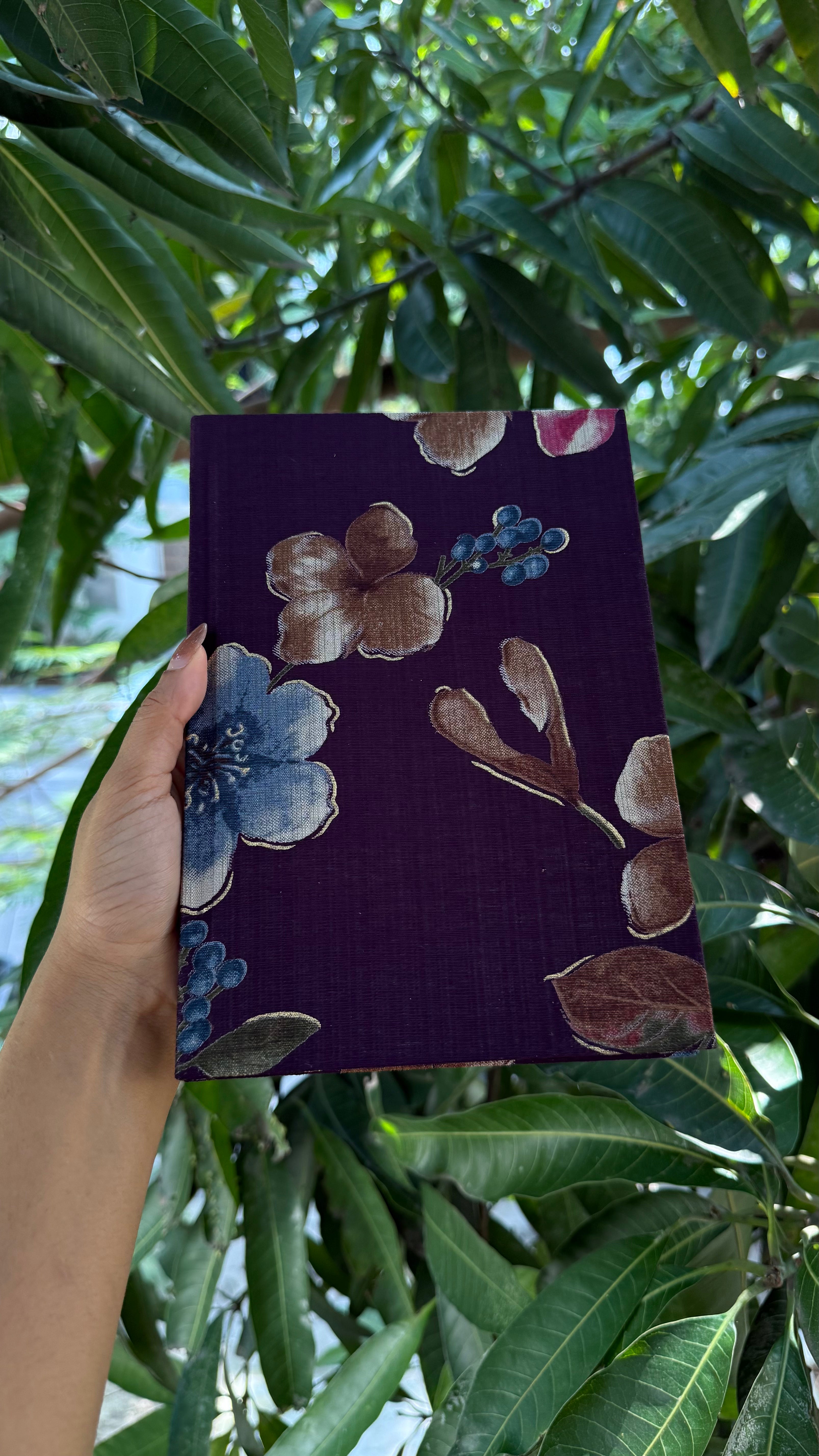 Fleur A5 Fabric Journal