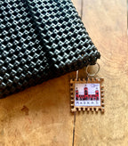 Vintage Madras Stamp Keychain