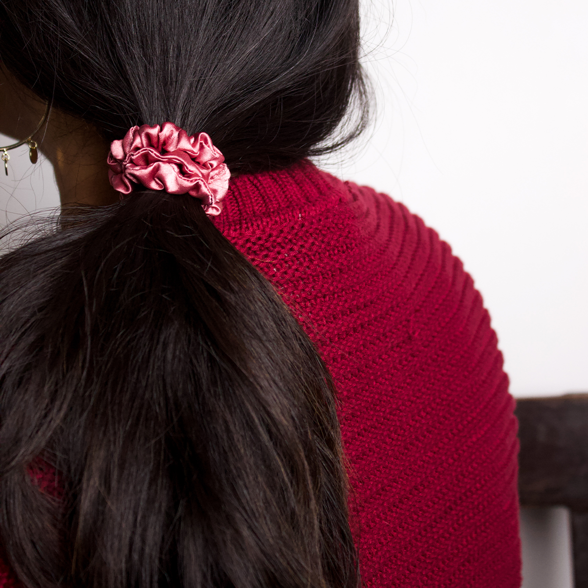 Classic scrunchie- marsala