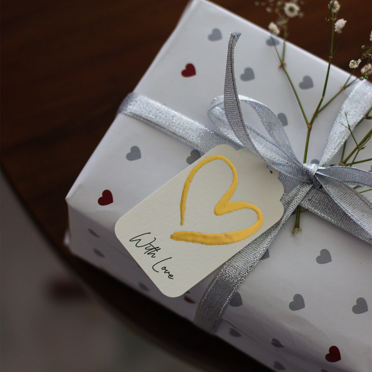 Love heart gift tag (Set of 4)