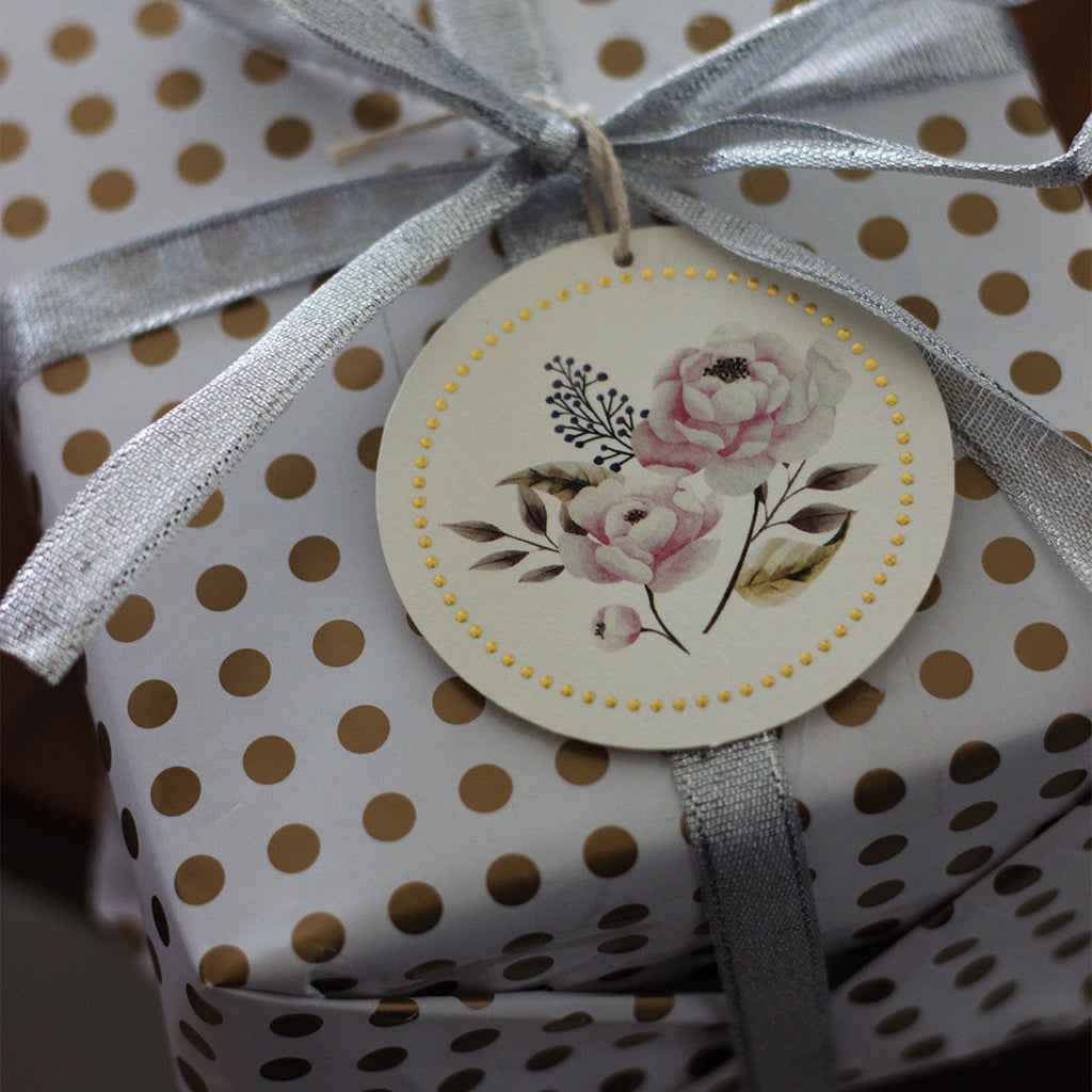 Rose gift tag (Set of 4)