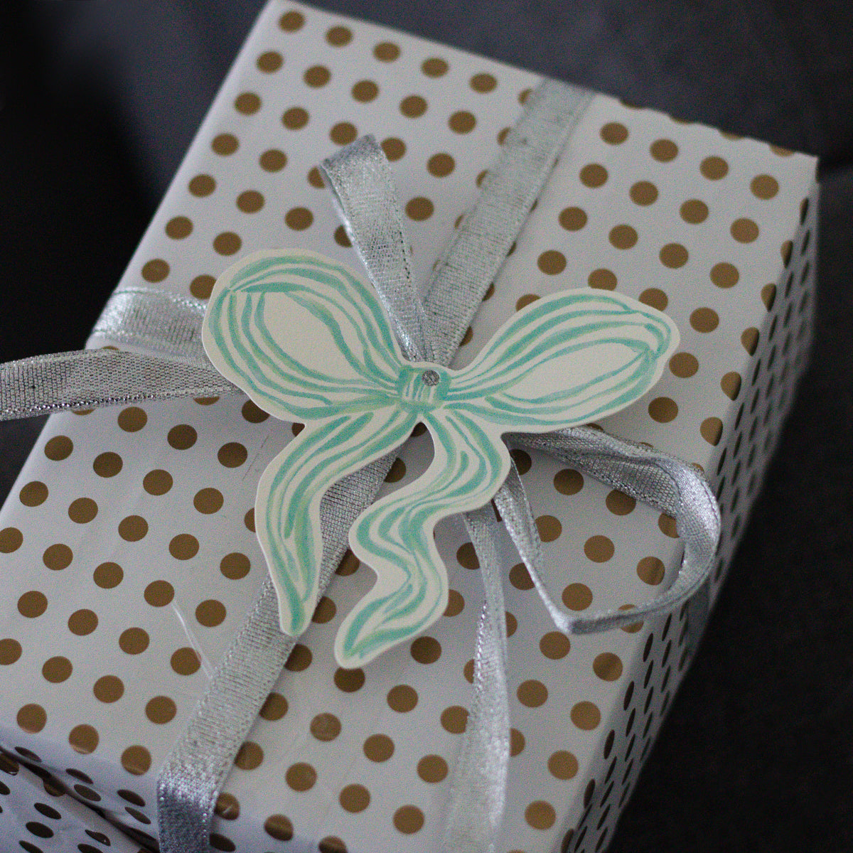 Bow gift tag (Set of 4)