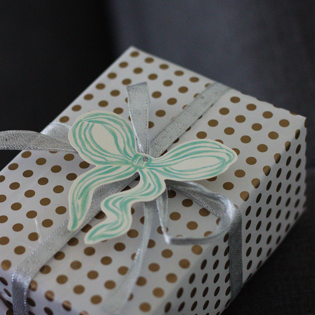 Bow gift tag (Set of 4)