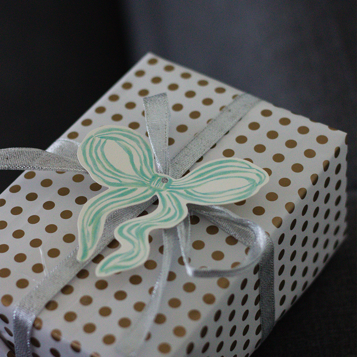 Bow gift tag (Set of 4)