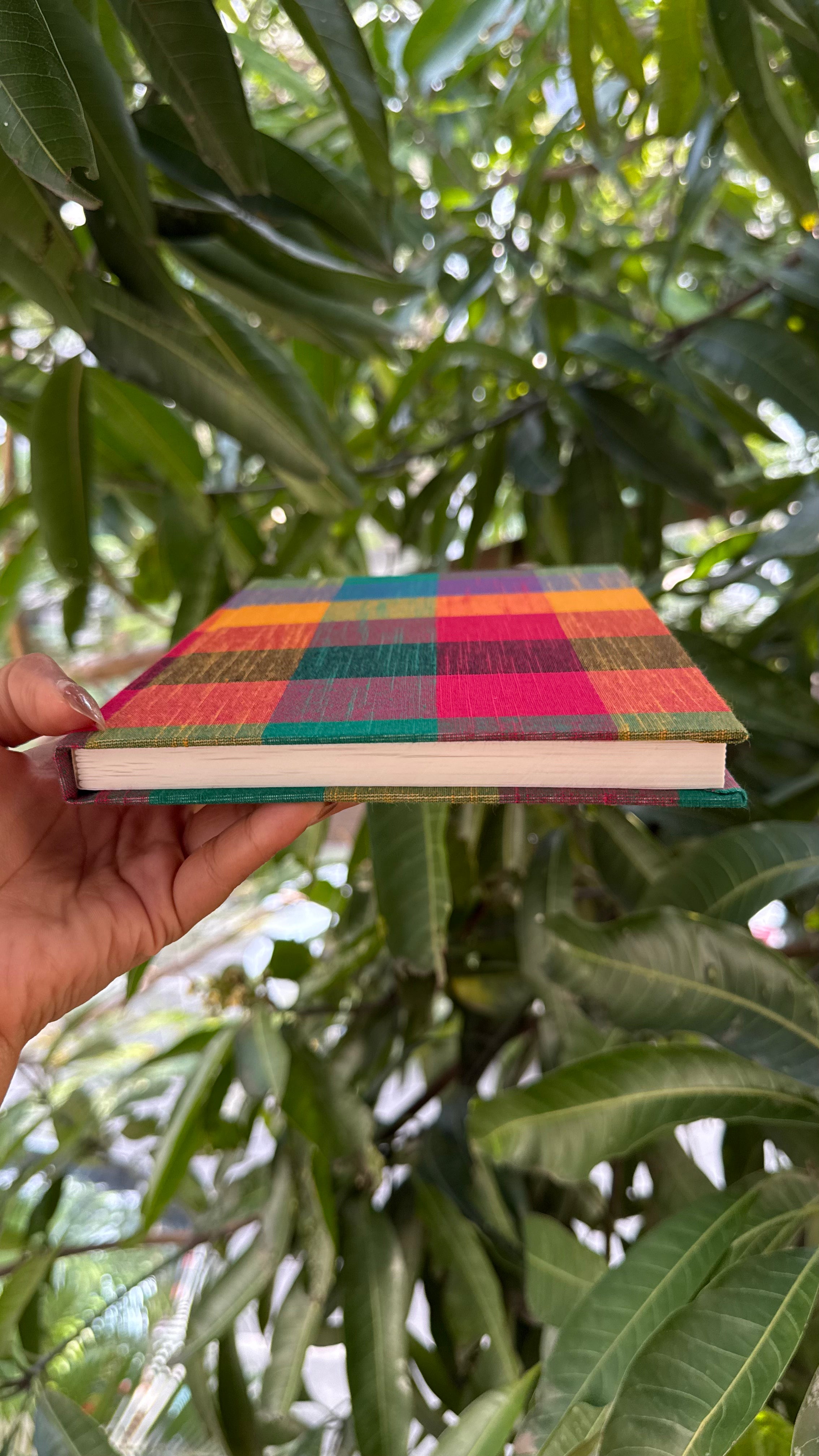 Madras Checks A5 Fabric Journal
