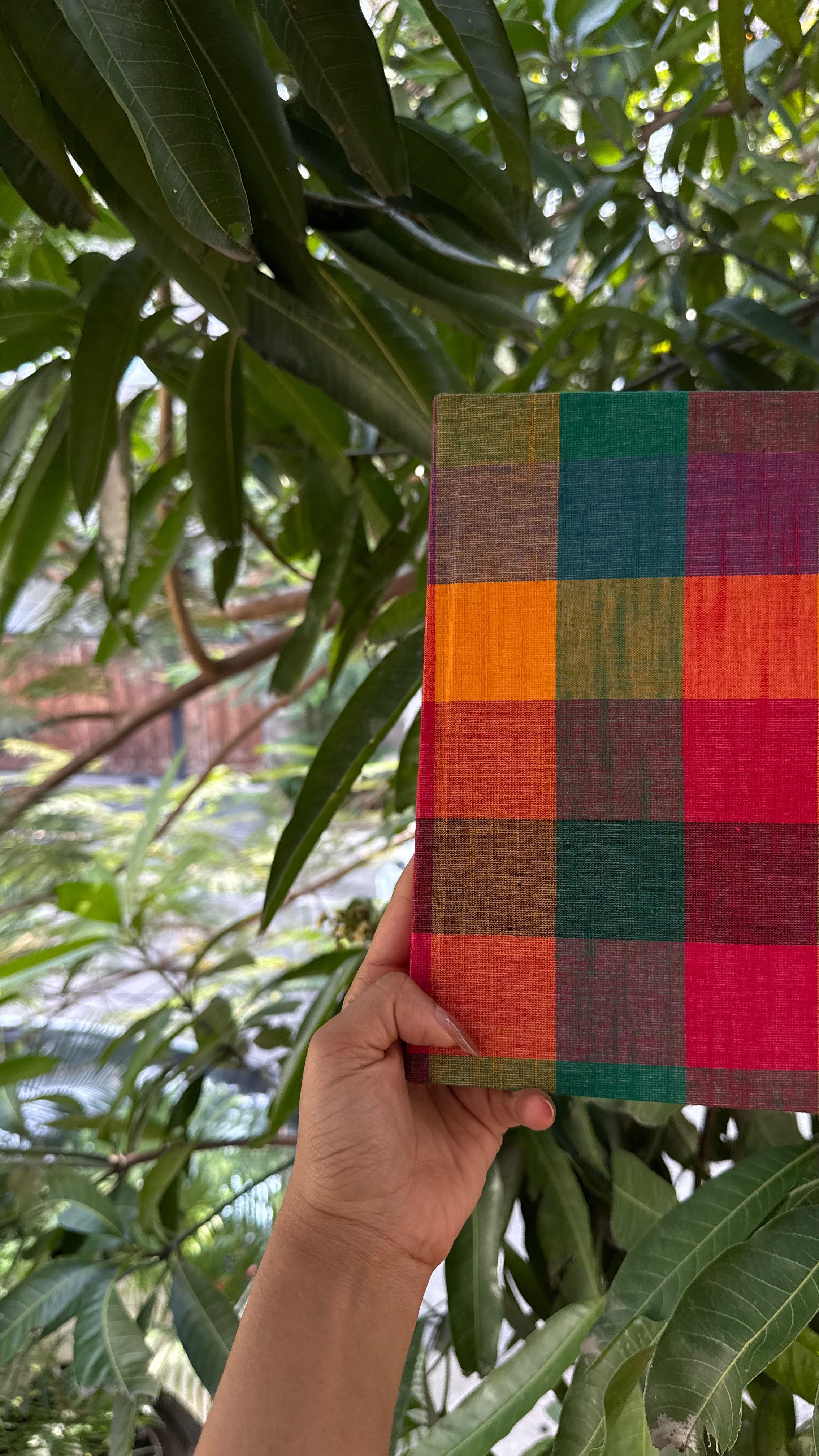 Madras Checks A5 Fabric Journal