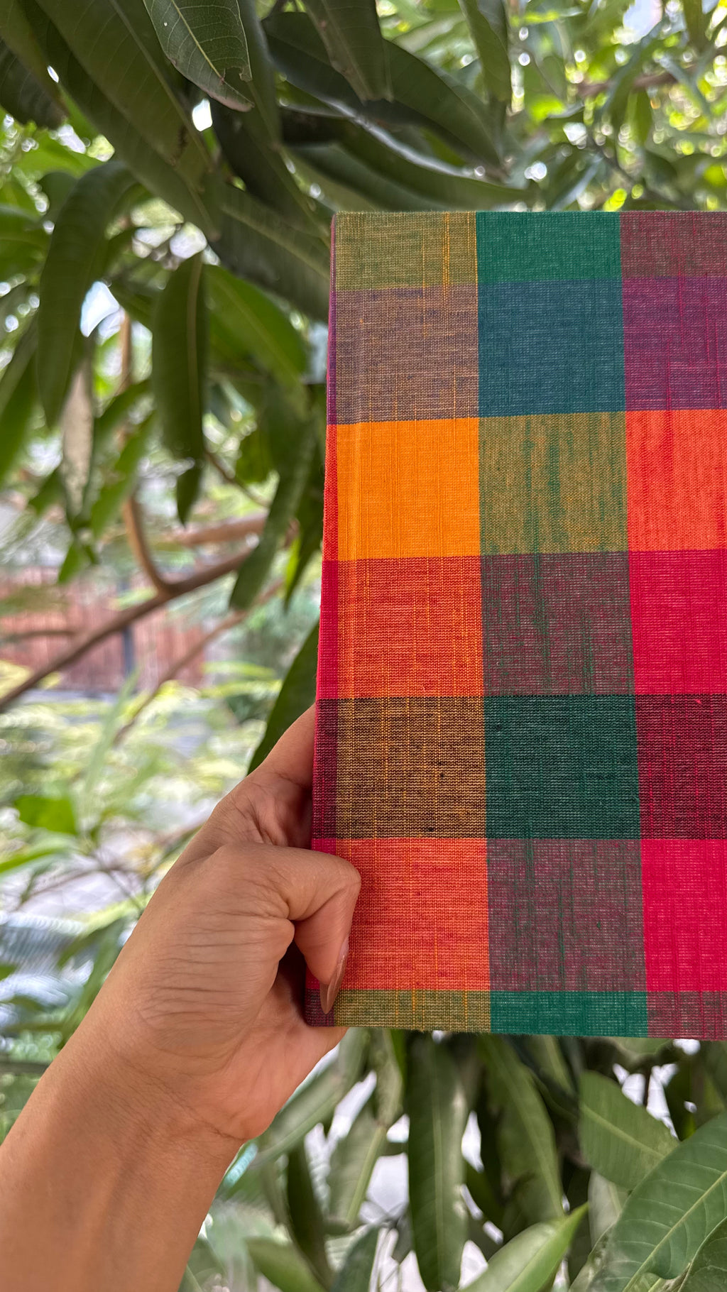 Madras Checks A5 Fabric Journal