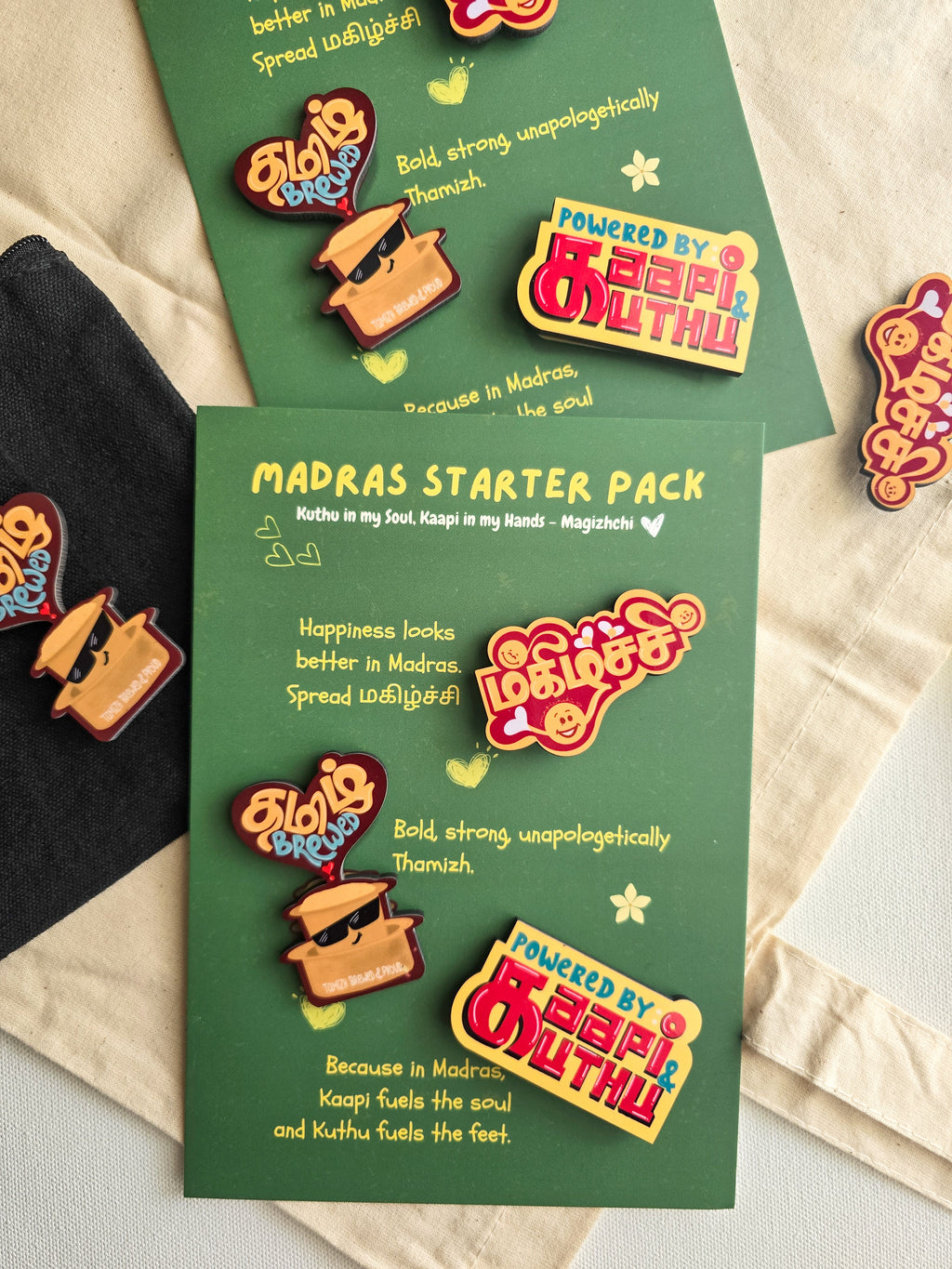 Madras Starter Pack (Set of 3 magnets)
