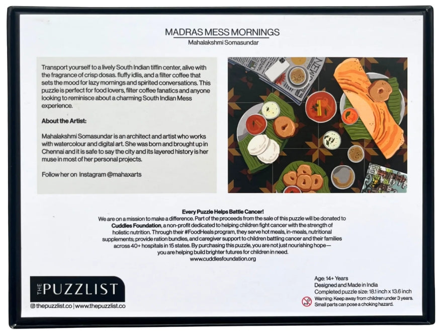 Madras Mess Mornings - 275 PIECE PUZZLE