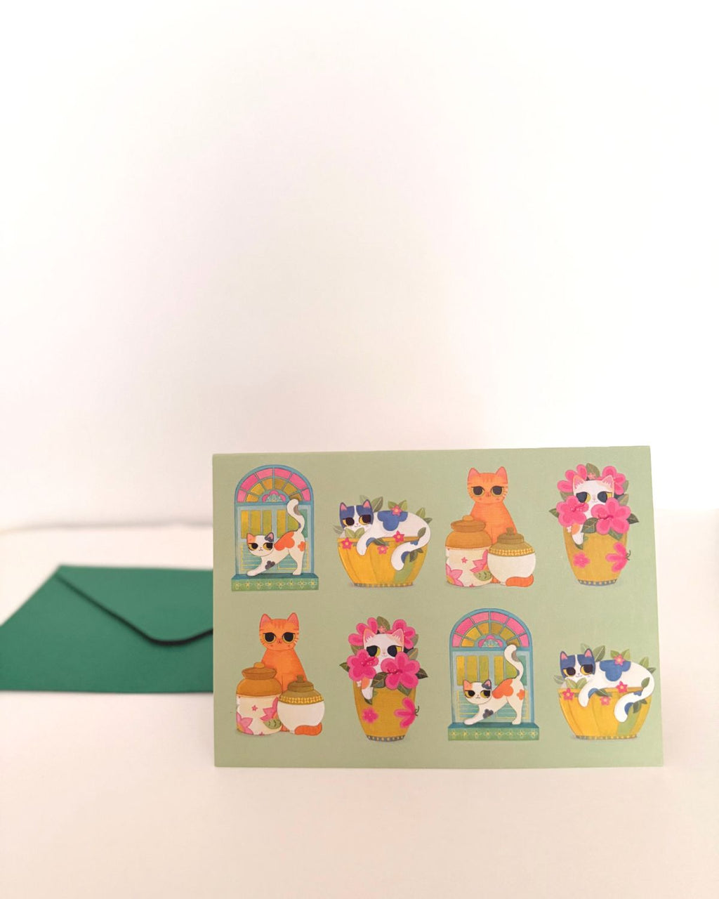 Cat Parade Greeting Card