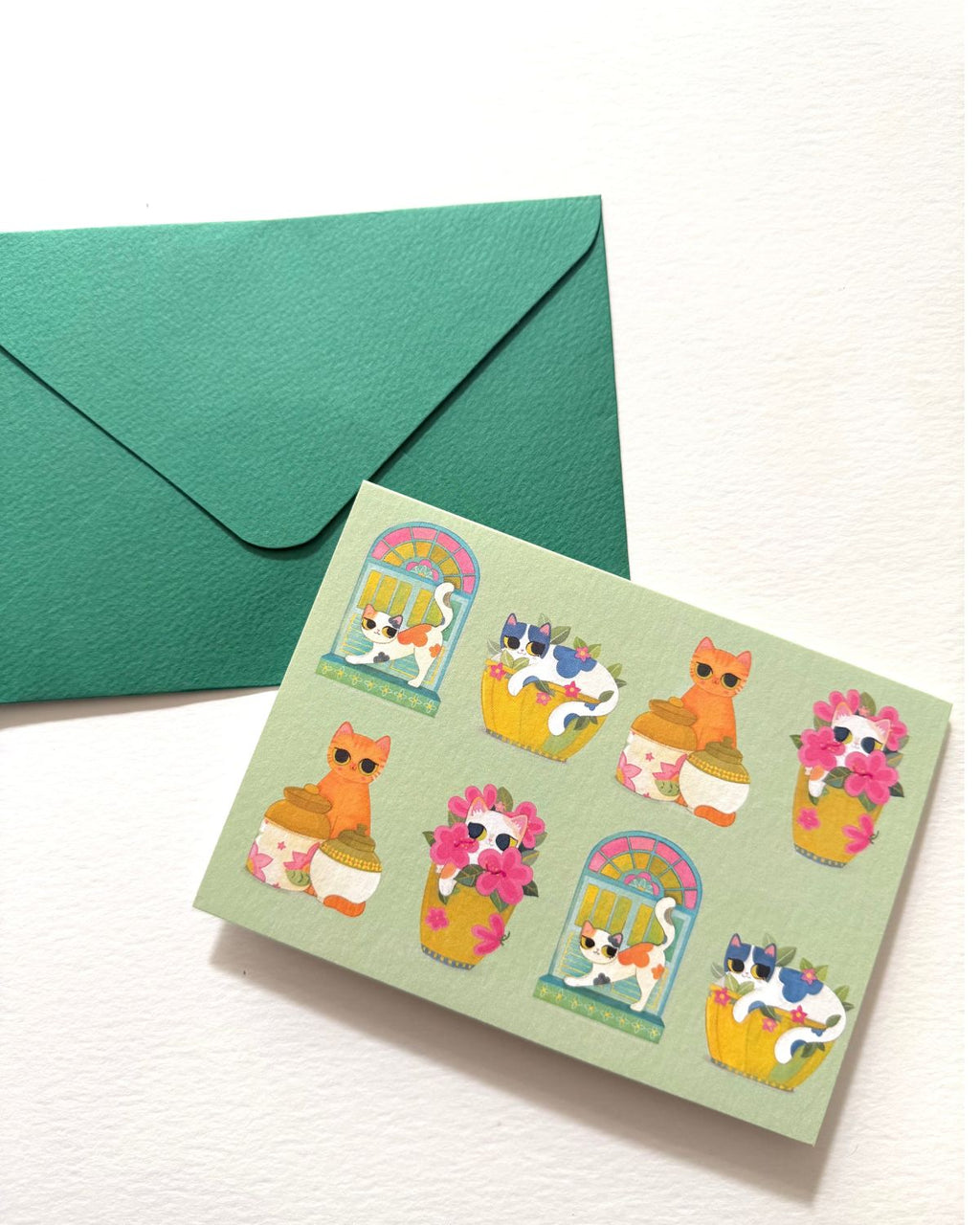 Cat Parade Greeting Card