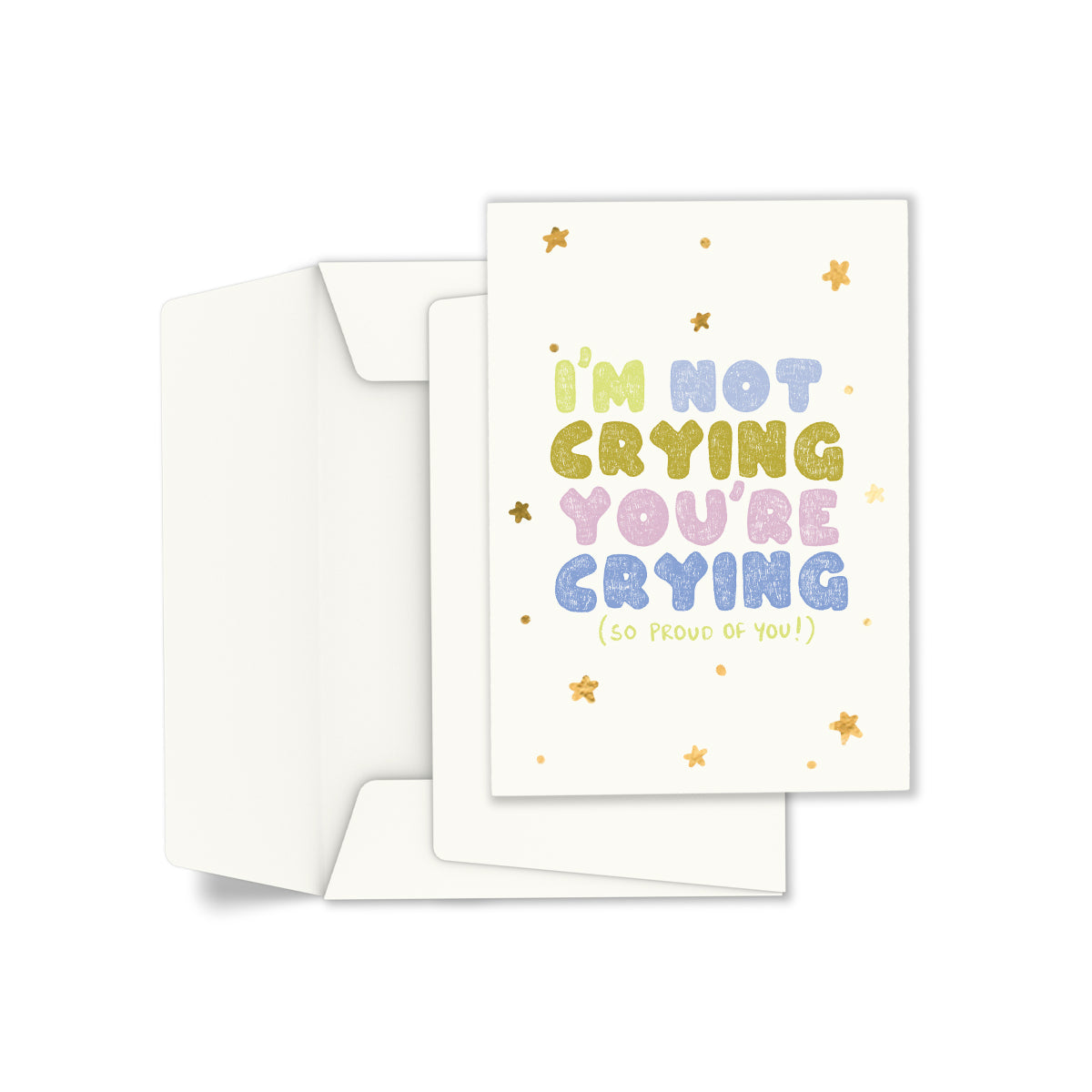 Not crying greeting card