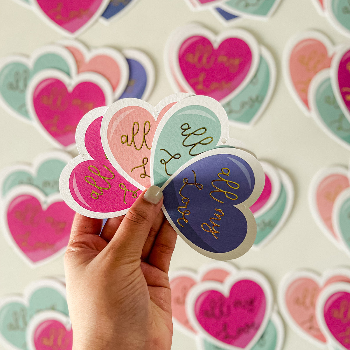 All my love gift tag (Set of 4)