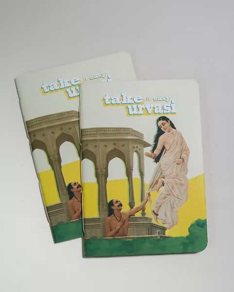 Take it easy URVASI -Yellow A6 pocket notebook