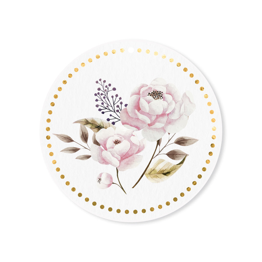 Rose gift tag (Set of 4)